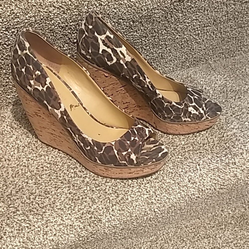 Nine West camo wedges